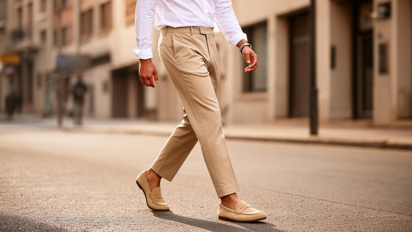 Ballano & Co loafers worn on the street
